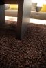 Coffee Bean Silky Shag Rug