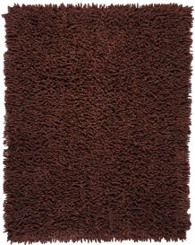 Coffee Bean Silky Shag Rug (Size: 5' x 8')