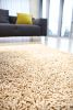 Beige Silky Shag Rug