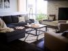 Ivory Silky Shag Rug With Gray Diamond