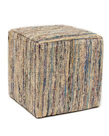 Saree Pouf Square (Finish: Topaz)