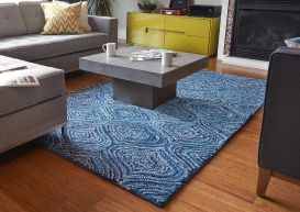 Lantern Blue Skies Rug (Size: 5' x 8')