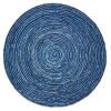 Round Ripple Blue Skies Rug