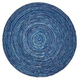Round Ripple Blue Skies Rug (Size: 8' x 8')