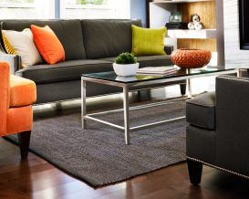 Portland Gray Jute Rug (Size: 4' x 6')
