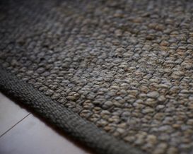 Portland Gray Jute Rug (Size: 8' x 10')