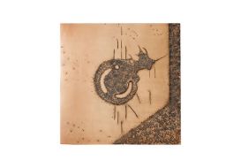 Abstract Copper Patina Wall Panel Circle (Size: 37x2x37"h)