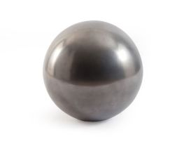 Floor Ball (Finish: Polished Aluminium, Size: Medium)