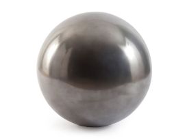 Floor Ball (Finish: Polished Aluminium, Size: Large)