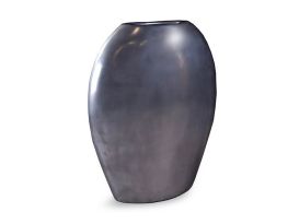 Pod Sculptural Vase (Finish: Polished Aluminum, Size: Large)