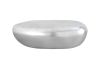 River Stone Table Top Sculpture Silver Leaf