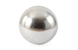 Floor Ball (Finish: Silver Leaf, Size: Medium)