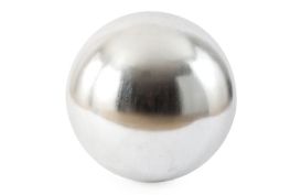 Floor Ball (Finish: Silver Leaf, Size: Large)