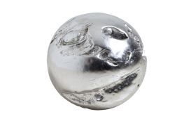 Cast Root Ball Resin (Finish: Silver Leaf, Size: Medium)