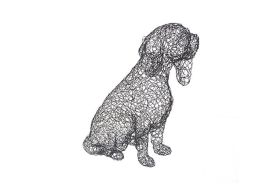 Crazy Wire Dog (Finish: Beagle)