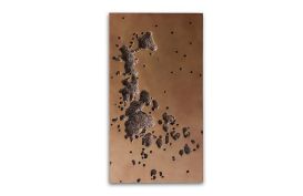 Ink Splotch Rectangle (Finish: Dark Brown)