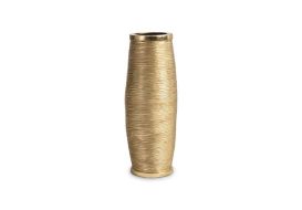 Spun Wire Vase (Finish: Gold, Size: Medium)