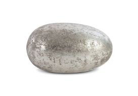Theropod Egg (Finish: Silver Leaf, Size: Small)