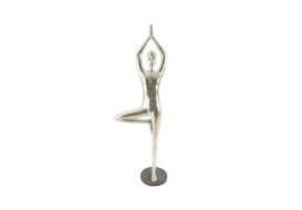 Yoga Figure Silver with Lines (Design: Male)