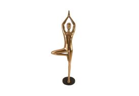 Yoga Figure Polished Bronze No Lines (Design: Male)