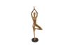 Yoga Figure Polished Bronze No Lines