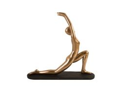 Yoga Figure Kneeling (Finish: Polished Bronze no Lines)