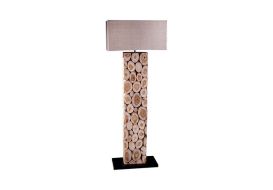 Teak Wood Lamp (Size: Large)