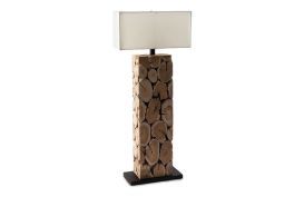 Teak Wood Lamp (Size: Medium)