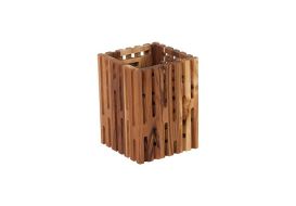 Perforated Wooden Box Square (Size: Small)