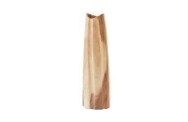 Chamcha Wood Slim Vase (Size: Small)