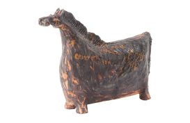 Short Horse Clay Animal (Size: Large)