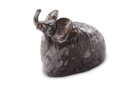 Elephant Clay Animal (Size: 9x4x8"h)