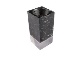 Captured Flake Candle Holder (Finish: Gray)