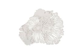 Flower Wall Decor White (Size: Small)