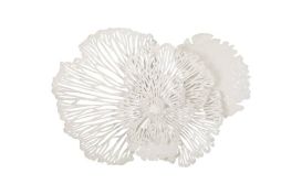Flower Wall Decor White (Size: Medium)