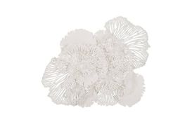 Flower Wall Decor White (Size: Large)